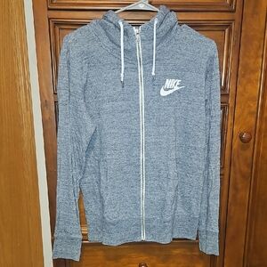 Nike Heather Gray Full-Zip Hoodie